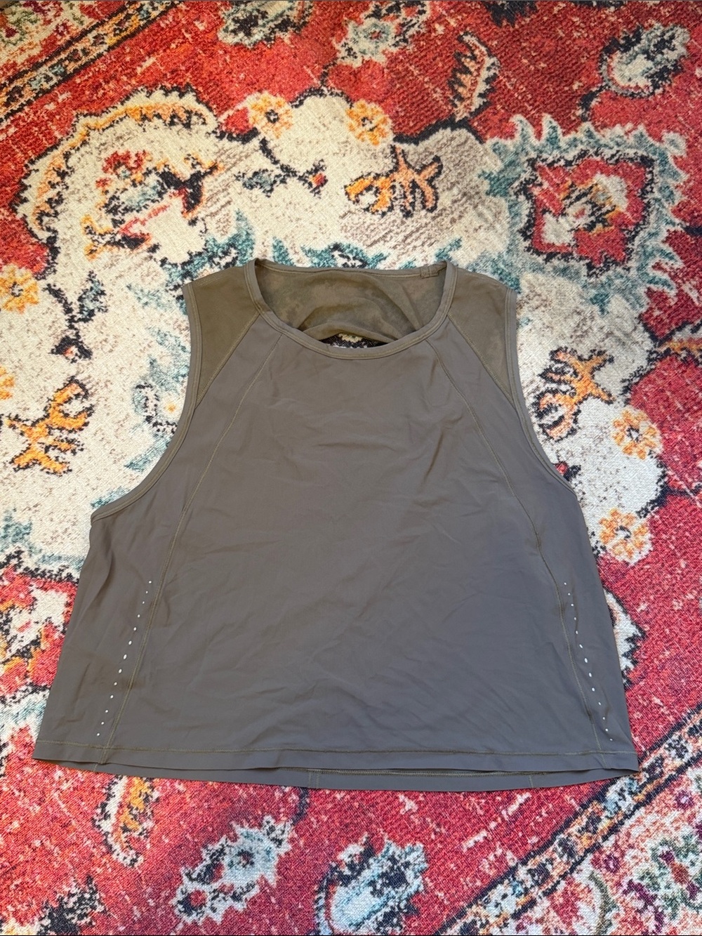 Lululemon Women's Taupe Brown Sleeveless Active Tank Top Size 6